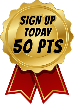 Sign up today for Cousin Vinnys Rewards to earn 50 points.