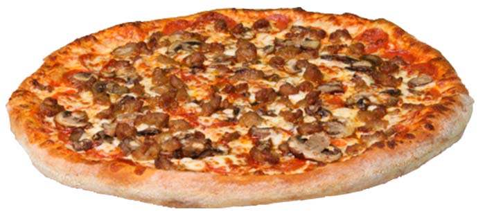 America's favorite pizza in Middletown at Cousin Vinny's is topped with pepperoni, mushroom, sausage and extra cheese